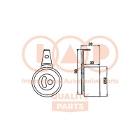 127-11055 IAP QUALITY PARTS Натяжний ролик ремінь ГРМ
