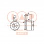 127-11055 IAP QUALITY PARTS Натяжний ролик ремінь ГРМ