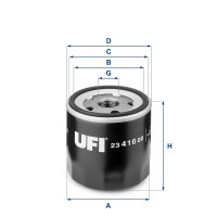 23.416.00 UFI Масляний фільтр