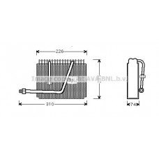 OLV320 AVA QUALITY COOLING Випарник кондиціонера