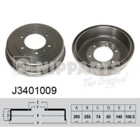 J3401009 NIPPARTS Гальмівний барабан