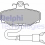 LP601 DELPHI КомплеК т гальмівних колодок, дискове гальмо