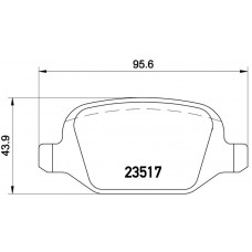 FK20056 KAISHIN Комплект гальмівних колодок дисковий гальм