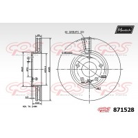 871528 MAXTECH Гальмівний диск