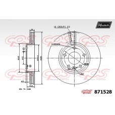871528 MAXTECH Гальмівний диск