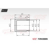 72943005 MAXTECH Поршень корпус скоби гальма