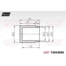 72943005 MAXTECH Поршень корпус скоби гальма