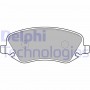 LP1795 DELPHI Комплект гальмівних колодок дисковий гальм