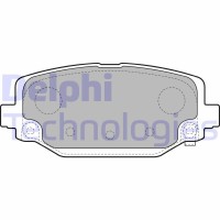 LP2499 DELPHI Комплект гальмівних колодок дисковий гальм