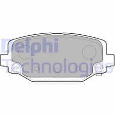 LP2499 DELPHI Комплект гальмівних колодок дисковий гальм
