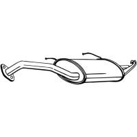 145-389 BOSAL Глушник вихлопних газів кінцевий