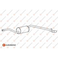 E12805H EUROREPAR Глушник вихлопних газів кінцевий