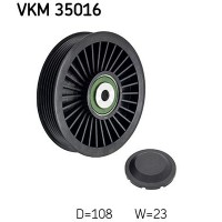 VKM 35016 SKF Паразитный / ведущий ролик, Поліклиновий ремінь