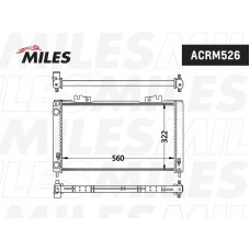 ACRM526 MILES Радіатор охолодження двигуна