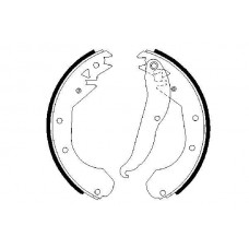 0 986 487 201 BOSCH Комплект гальмівних колодок