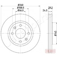 DI-0632C JAPANPARTS Гальмівний диск
