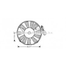 OL7523 AVA QUALITY COOLING Вентилятор охолодження двигуна