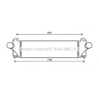IV4129 AVA QUALITY COOLING Интеркулер