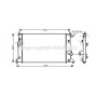 MZ2183 AVA QUALITY COOLING Радіатор охолодження двигуна