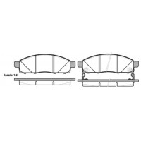 NB25087V02 NEW BLOX Комплект гальмівних колодок дисковий гальм