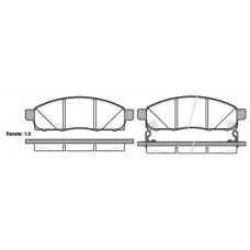NB25087V02 NEW BLOX Комплект гальмівних колодок дисковий гальм