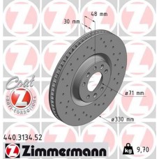 440.3134.52 ZIMMERMANN Гальмівний диск