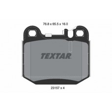 2315781 TEXTAR Комплект гальмівних колодок дисковий гальм