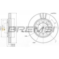 CD6482V BREMSI Гальмівний диск