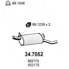 34.7052 ASSO Глушник вихлопних газів кінцевий