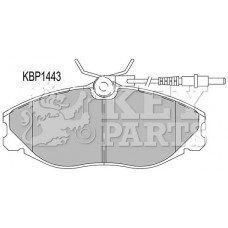 KBP1443 KEY PARTS КомплеК т гальмівних колодок, дискове гальмо