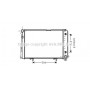 MS2110 AVA QUALITY COOLING Радіатор охолодження двигуна