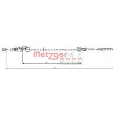 10.7406 METZGER Тросик, cтояночный тормоз