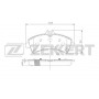 BS-2185 ZEKKERT КомплеК т гальмівних колодок, дискове гальмо
