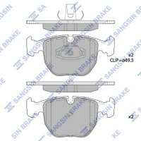 SP2166 Hi-Q Комплект гальмівних колодок дисковий гальм