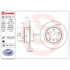 08.C115.11 BREMBO Гальмівний диск