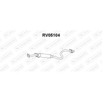 RV05104 VENEPORTE Середній глушник вихлопних газів