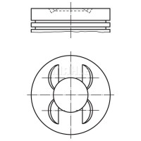 028 PI 00153 000 MAHLE Поршень