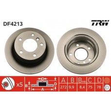 DF4213 TRW Гальмівний диск