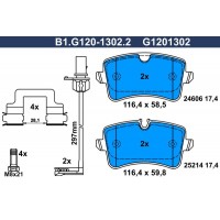 B1.G120-1302.2 GALFER Комплект гальмівних колодок дисковий гальм