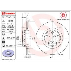 09.C396.13 BREMBO Гальмівний диск