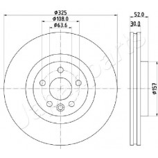 DI-L16 JAPANPARTS Гальмівний диск