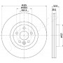 DI-L16 JAPANPARTS Гальмівний диск