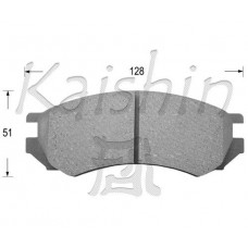 FK1162 KAISHIN Комплект гальмівних колодок дисковий гальм