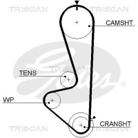 8645 5449 TRISCAN Зубчастий ремінь