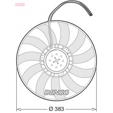 DER02007 DENSO Вентилятор охолодження двигуна