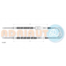 13.0257 ADRIAUTO Тросик, cтояночный тормоз