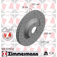 100.3319.52 ZIMMERMANN Гальмівний диск