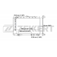MK-1147 ZEKKERT Радіатор охолодження двигуна