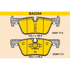 BA2354 BARUM КомплеК т гальмівних колодок, дискове гальмо