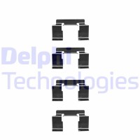 LX0337 DELPHI Комплектуючі колодки дискового гальма